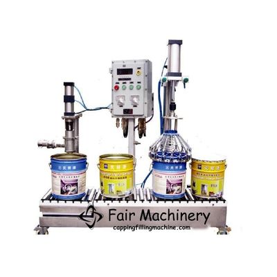 6BPM 2.8kw Liquid Filling And Capping Machine , 0.6mpa Lubricant Oil Filling Machine