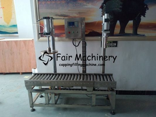 6BPM 2.8kw Liquid Filling And Capping Machine , 0.6mpa Lubricant Oil Filling Machine