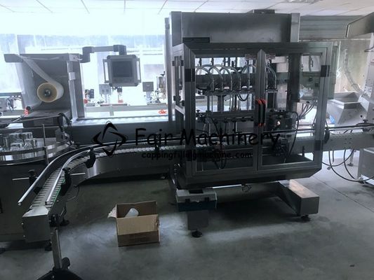 50HZ 1000ml Capping Filling Machine Liquid Bottle Labeling Sealing 2.8KW