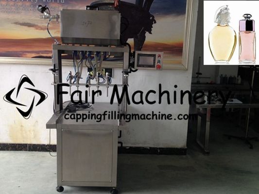 2Kw 1L Perfume Filling Machine , 80BPM Semi Automatic Water Bottle Filling Machine