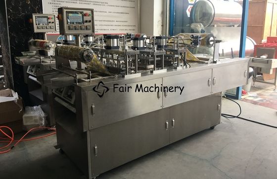 1800BPH Food Box Sealing Machine , VAC60 PLC Vacuum Nitrogen Sealer Machines