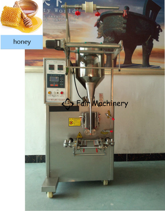 5Bag/Min SGS ISO Liquid Pouch Packing Machine For Honey Sachet 0.4mpa