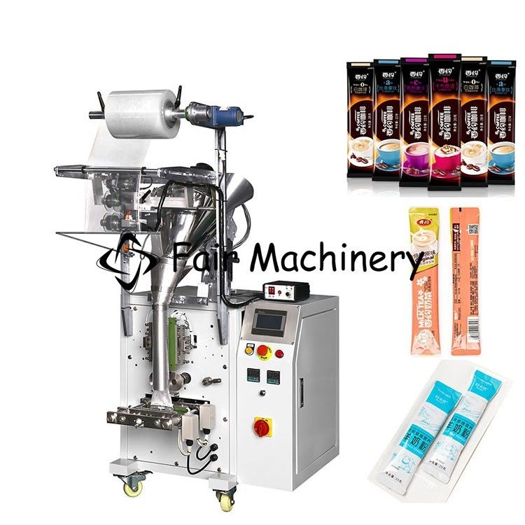 SS304 3PH Powder Pouch Packing Machine , PLC Rice Flour Packing Machine